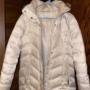 Kenneth Cole Down Filled Coat w/ Fur Hood